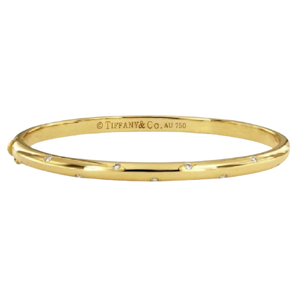 Tiffany & Co.Pulsera brazalete Etoile de diamantes en oro amarillo de 18k, tamaño mediano
