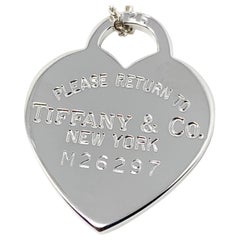 Tiffany & Co.925 Silber Herz Weißgold vergoldet Charme Anhänger