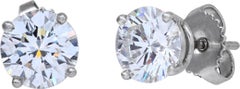 Tiffany & Co.diamond studs 1.04 ct & 1.03 ct H, VS1