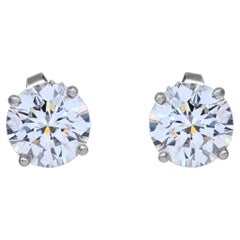 Tiffany & Co.diamond studs 1.04 ct & 1.03 ct H, VS1