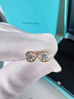 Tiffany & Co.Elsa Peretti Collection 18KYellow‑Gold Bubble Diamond Stud Earrings