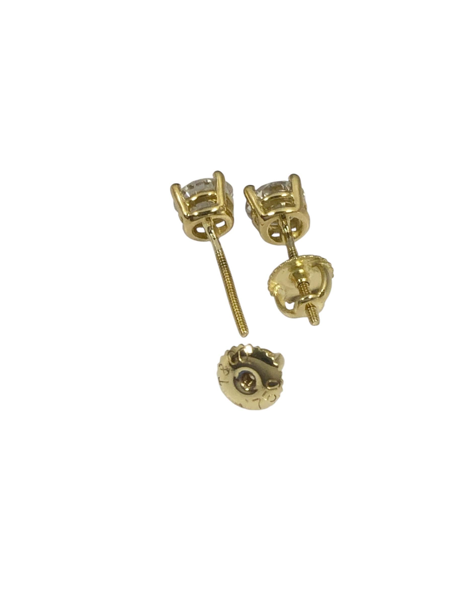 Tiffany & Company - Boucles d'oreilles en diamant de 1,12 carat G VS Excellent état - En vente à Chicago, IL
