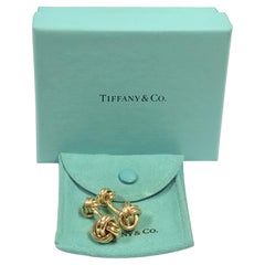 Tiffany & Company 14k yellow Gold Knot Cufflinks