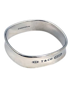 Tiffany & Company 1837 Wide Sterling Silver Bangle Bracelet