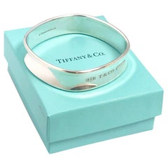 Tiffany & Company 1837 Wide Sterling Silver Bangle Bracelet