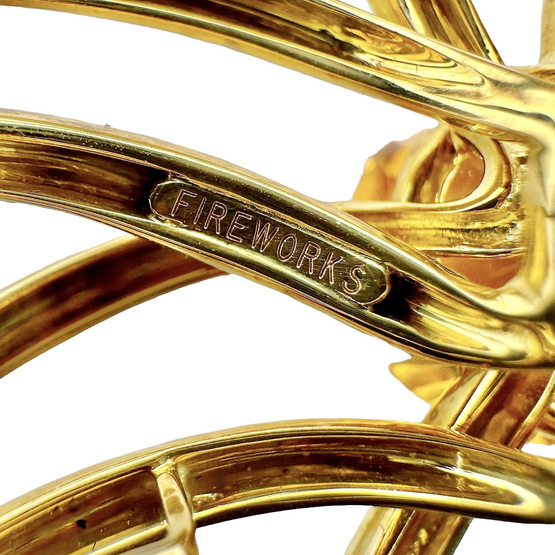 Modern Tiffany & Company 18k Gold and Citrine 