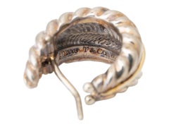 Tiffany & Company 18k Sterling Feather Earrings