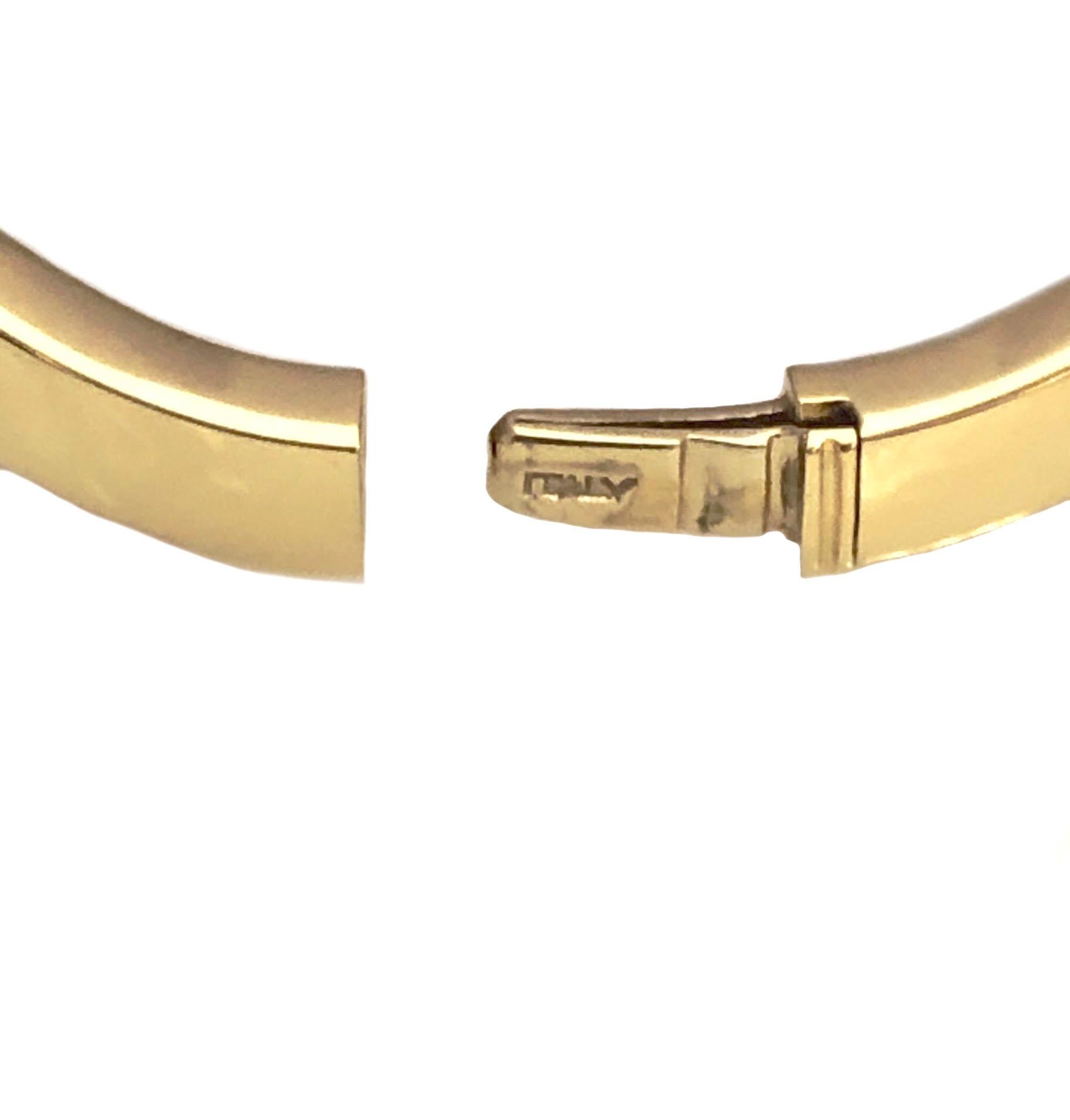 Tiffany & Co. 18 Karat Gelbgold Wavy Bangle Armreif Damen