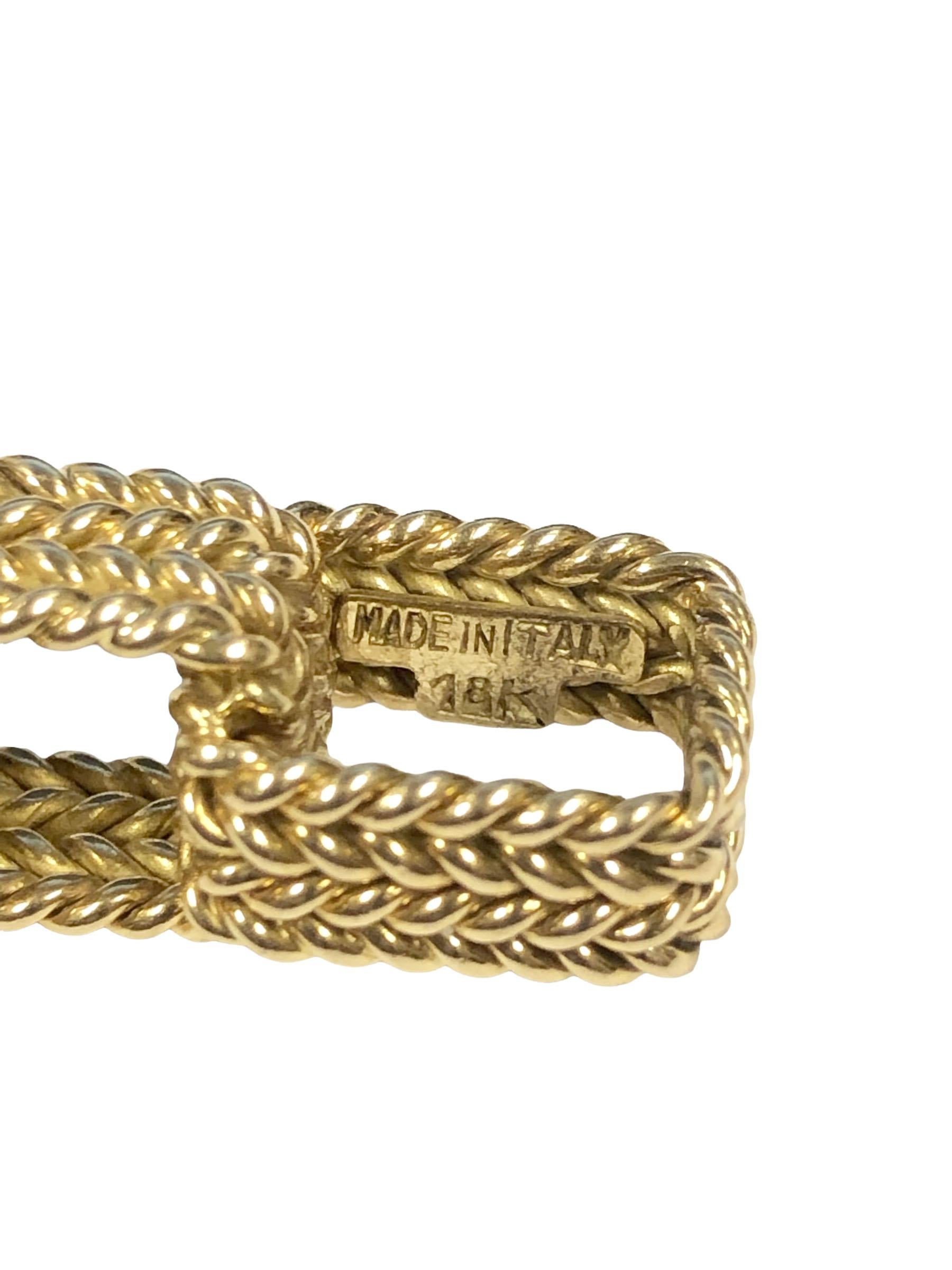 Tiffany & Co. 1960s Yellow Gold Box Link Bracelet 1
