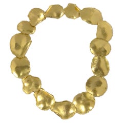 Tiffany & Company Angela Cummings Vintage Gelbgold-Blütenblätter-Halskette