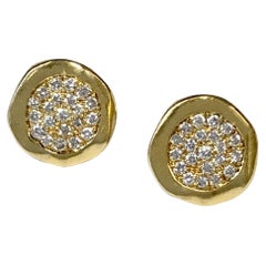 Tiffany & Company Angela Cummings Orecchini a bottone in oro giallo e diamanti