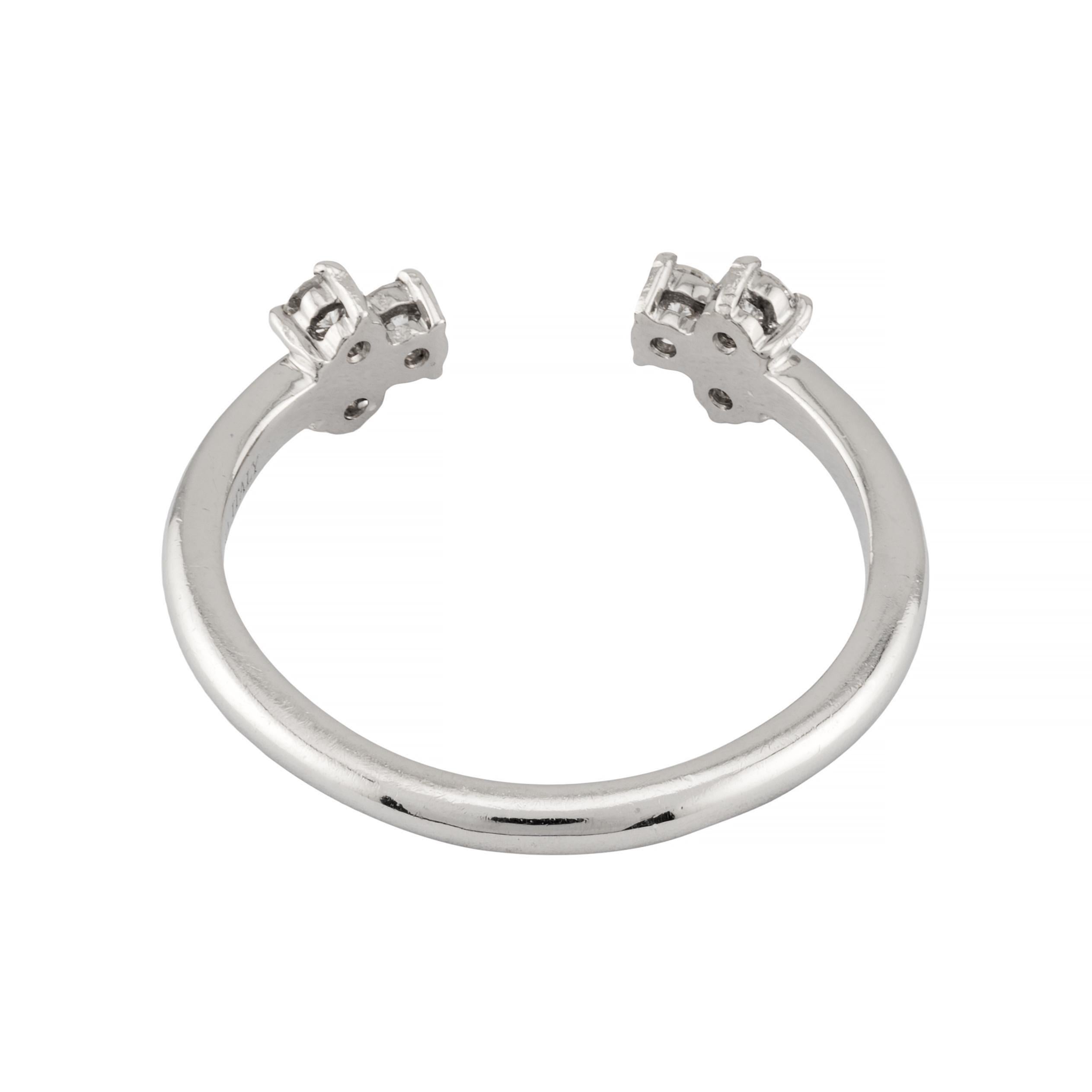 Tiffany & Company Aria 0,28 Karat Offener Diamantring aus Platin mit offenem Diamanten 1