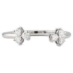 Tiffany & Company Aria 0,28 Karat Offener Diamantring aus Platin mit offenem Diamanten