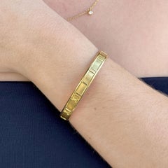 Tiffany & Company Atlas Manschette 18 Karat Gelbgold Vintage Manschettenarmband Italien