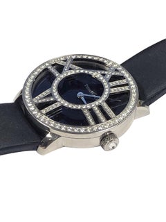 Tiffany & Company Atlas White Gold and Diamond Mid size Wrist watch