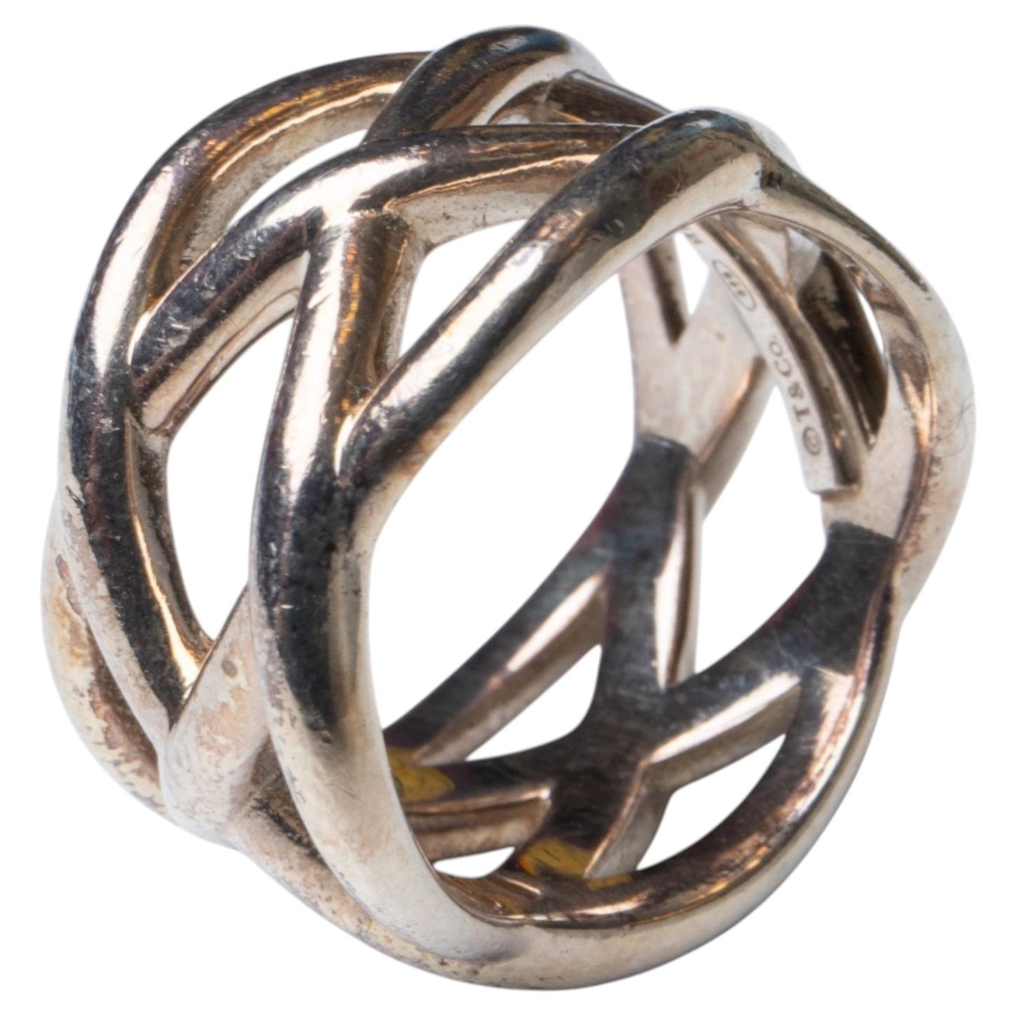 Tiffany & Company Celtic Wave Sterling Silver Band Ring