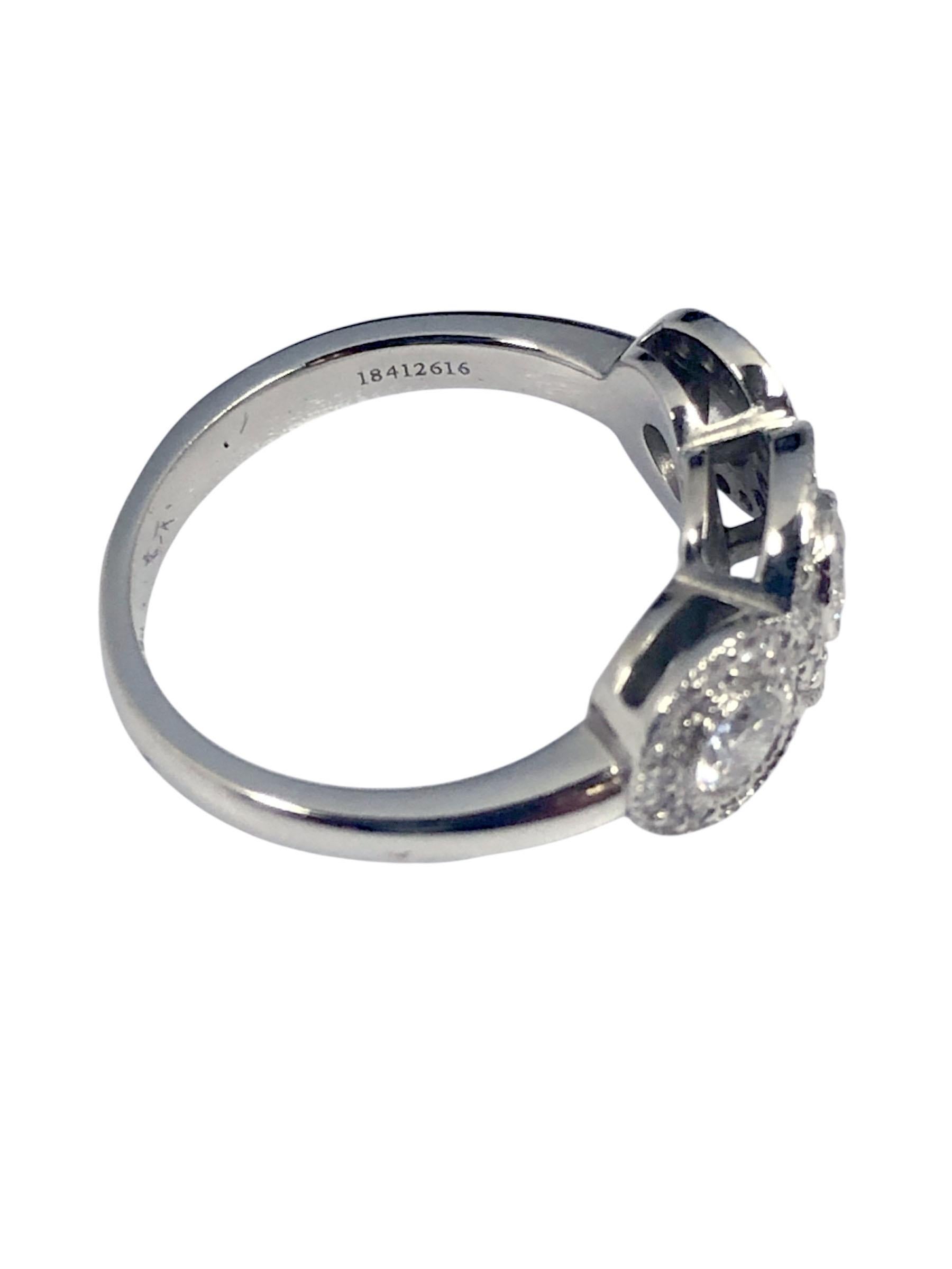 Anello di platino e diamanti Tiffany & Company Circlet in vendita 1