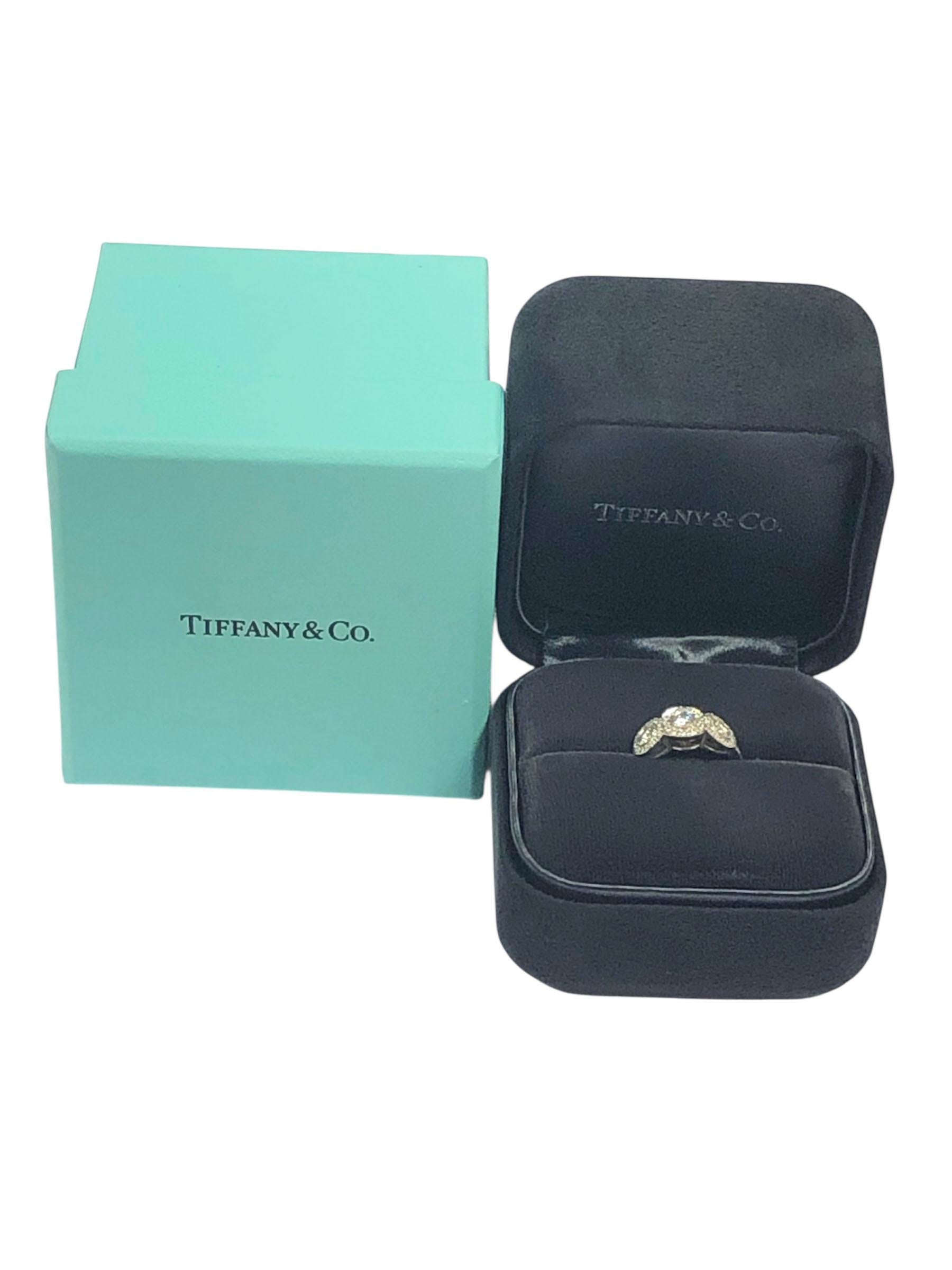 Anello di platino e diamanti Tiffany & Company Circlet in vendita 3