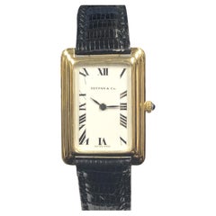 Tiffany & Co. Concord Large Vintage Yellow Gold Mechanical Wrist Watch