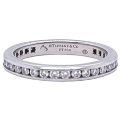 Tiffany & Co. Diamond Platinum Channel Set Eternity Band