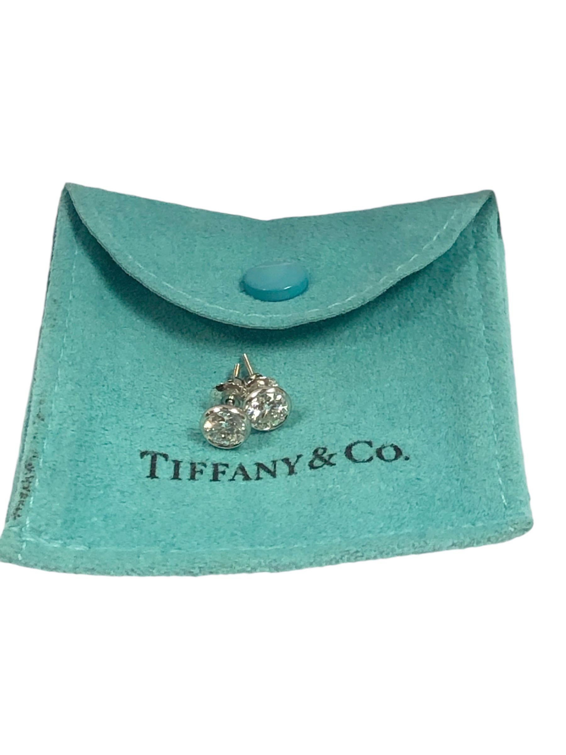 Tiffany & Company Elsa Peretti @ Carats Diamond Stud Earrings 1
