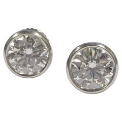 Tiffany & Company Elsa Peretti @ Carats Diamond Stud Earrings