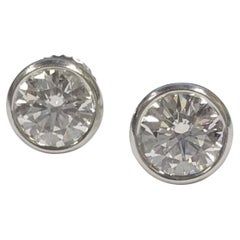 Tiffany & Company Elsa Peretti @ Carats Diamond Stud Earrings