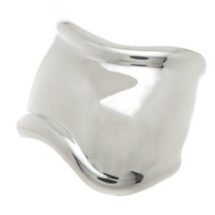 Tiffany & Company Elsa Peretti Large Sterling Bone Cuff Left Hand Bracelet