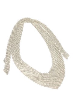 Tiffany & Company - Collier plastron en maille sterling Elsa Peretti
