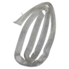 Tiffany & Company Elsa Peretti Sterling Mesh long Scarf Necklace