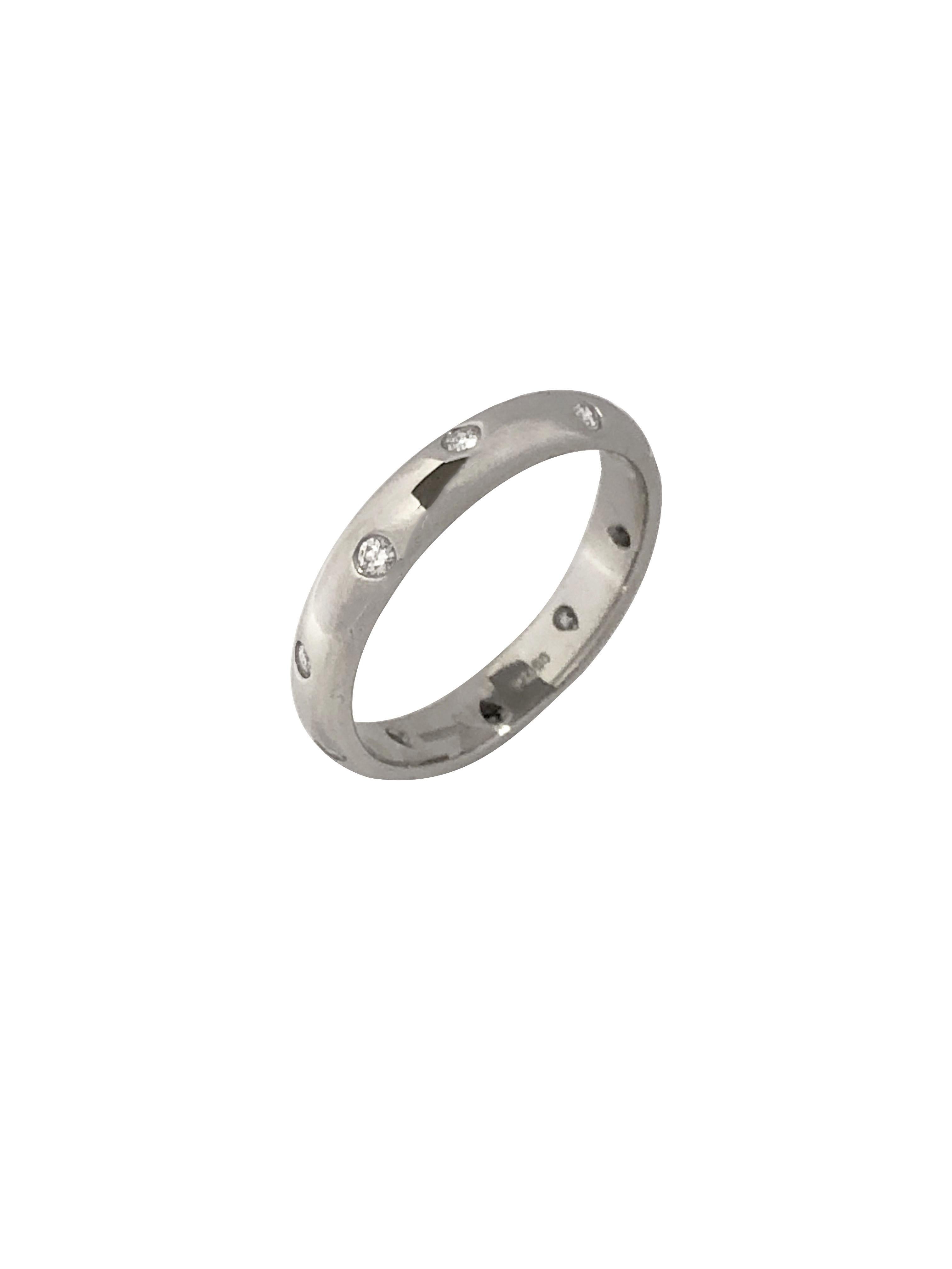 Bandring aus Platin und Diamanten von Tiffany & Company Etoile (Rundschliff)