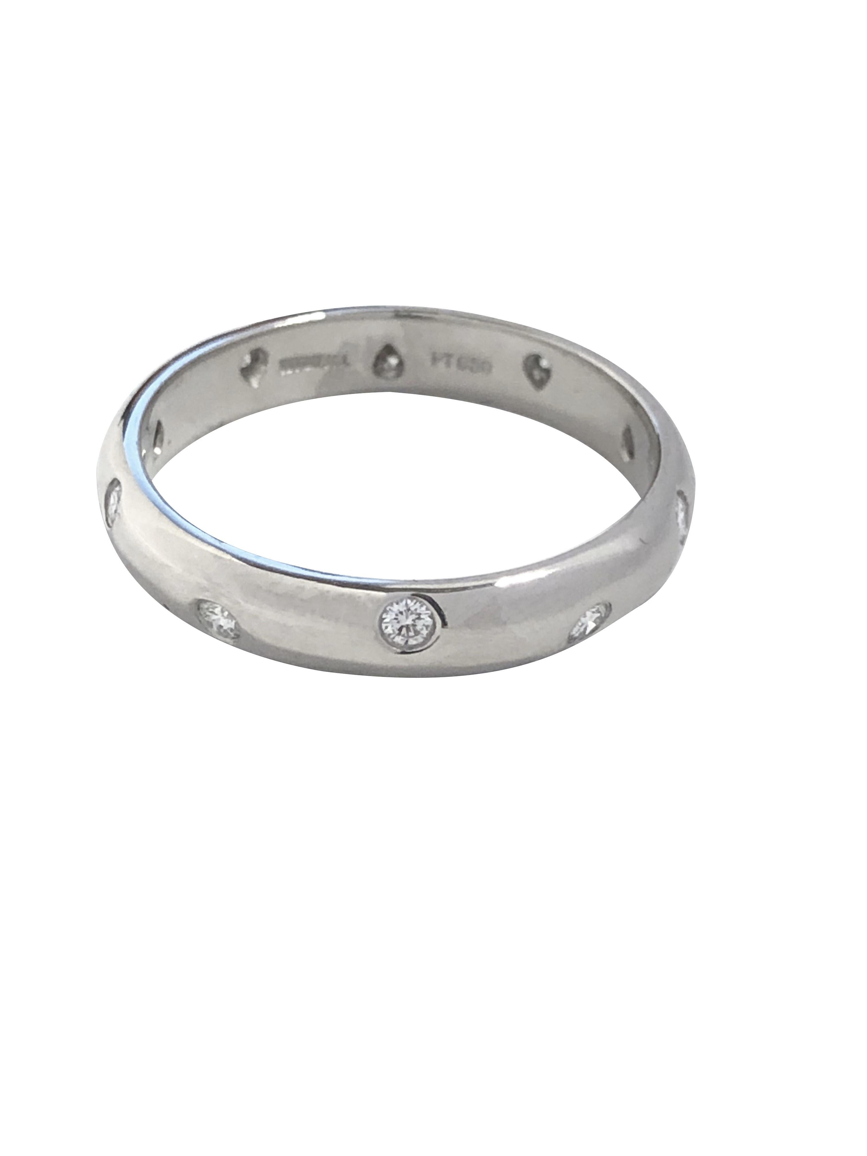 Bandring aus Platin und Diamanten von Tiffany & Company Etoile im Zustand „Hervorragend“ in Chicago, IL