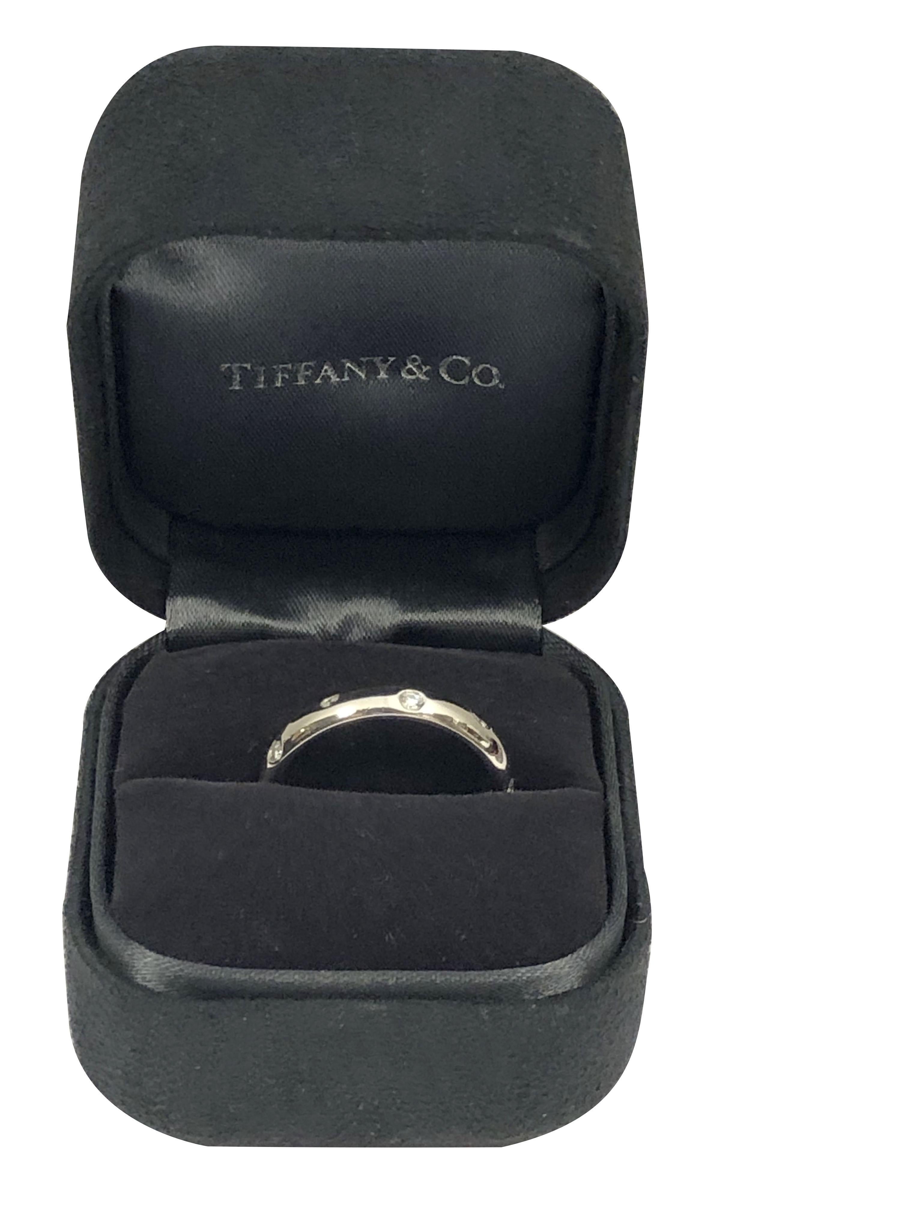 Bandring aus Platin und Diamanten von Tiffany & Company Etoile für Damen oder Herren