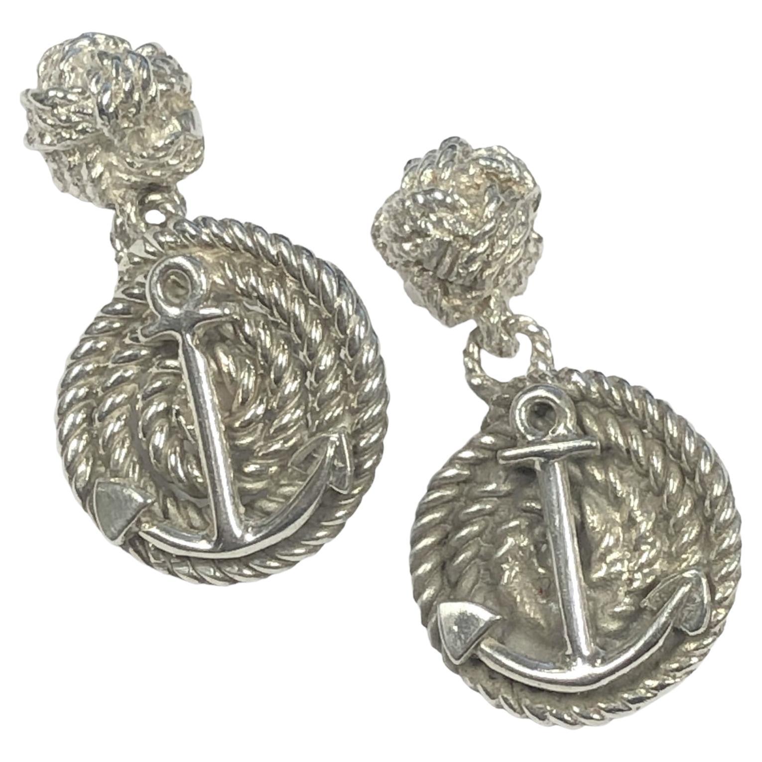 Tiffany & Company France Nautical Sterling Silver Cufflinks