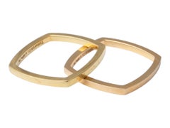 Tiffany & Company Frank Gehry Yellow Gold Stacking Band Rings