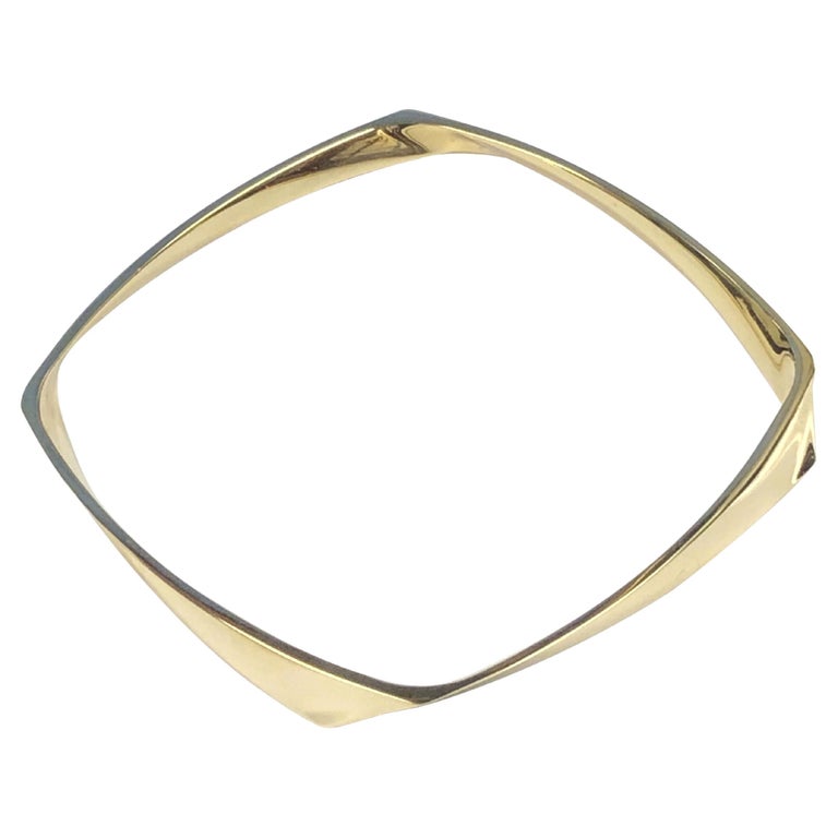 Tiffany and Company Frank Gehry Yellow Gold Torque Bracelet at 1stDibs