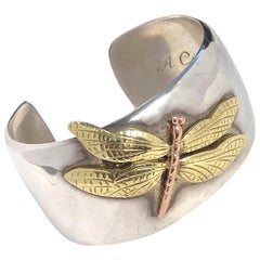 Tiffany & Co. Bracelet manchette libellule en or et en sterling