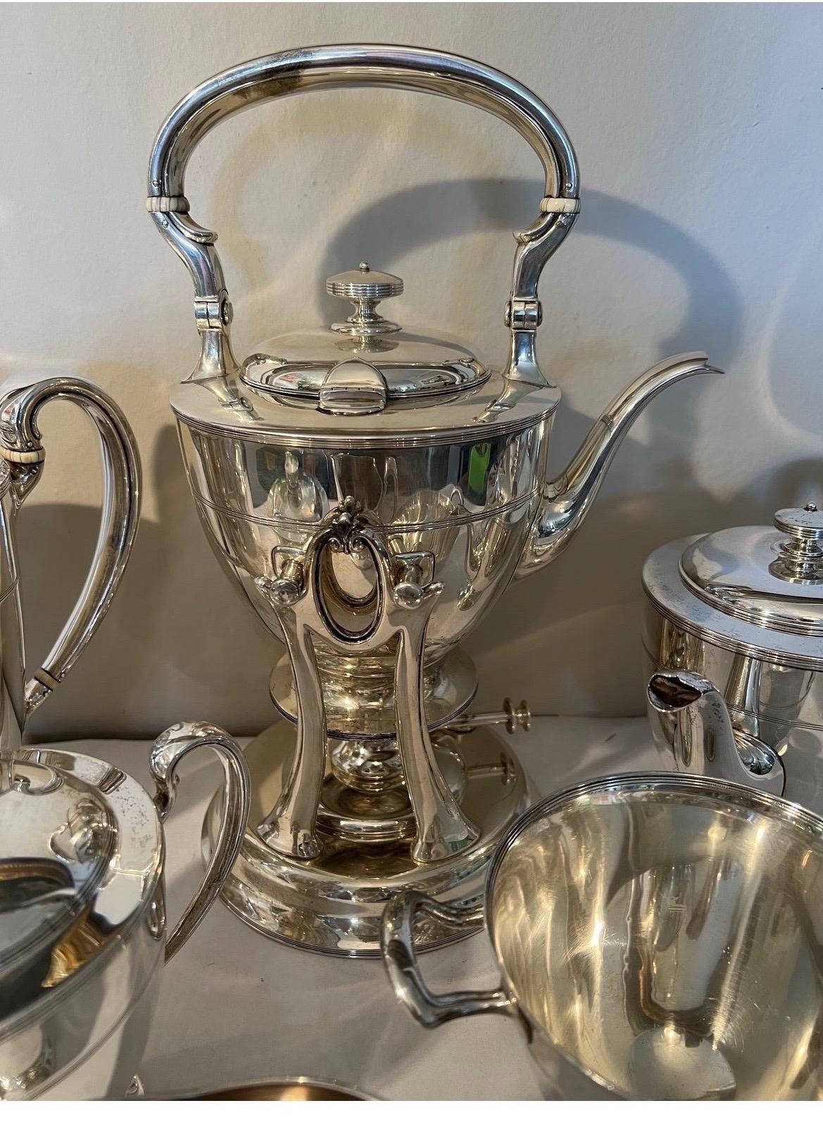 20th Century Tiffany & Company “Hampton” Sterling Silver Tea & Coffee Service- 6 Pieces For Sale