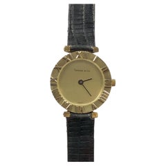 Tiffany & Company Ladies 18k Yellow Gold Atlas Wrist Watch