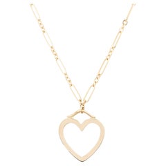 Tiffany & Company Collar Corazón Sentimental Grande en Oro Amarillo de 18 Kilates