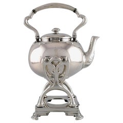 Tiffany & Co. 'New York', Swing Kettle with a Stand in Silver Sterling
