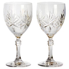 Tiffany & Company Newport Water Goblets Glasses 2pc Set with Box RCR Vintage 80s