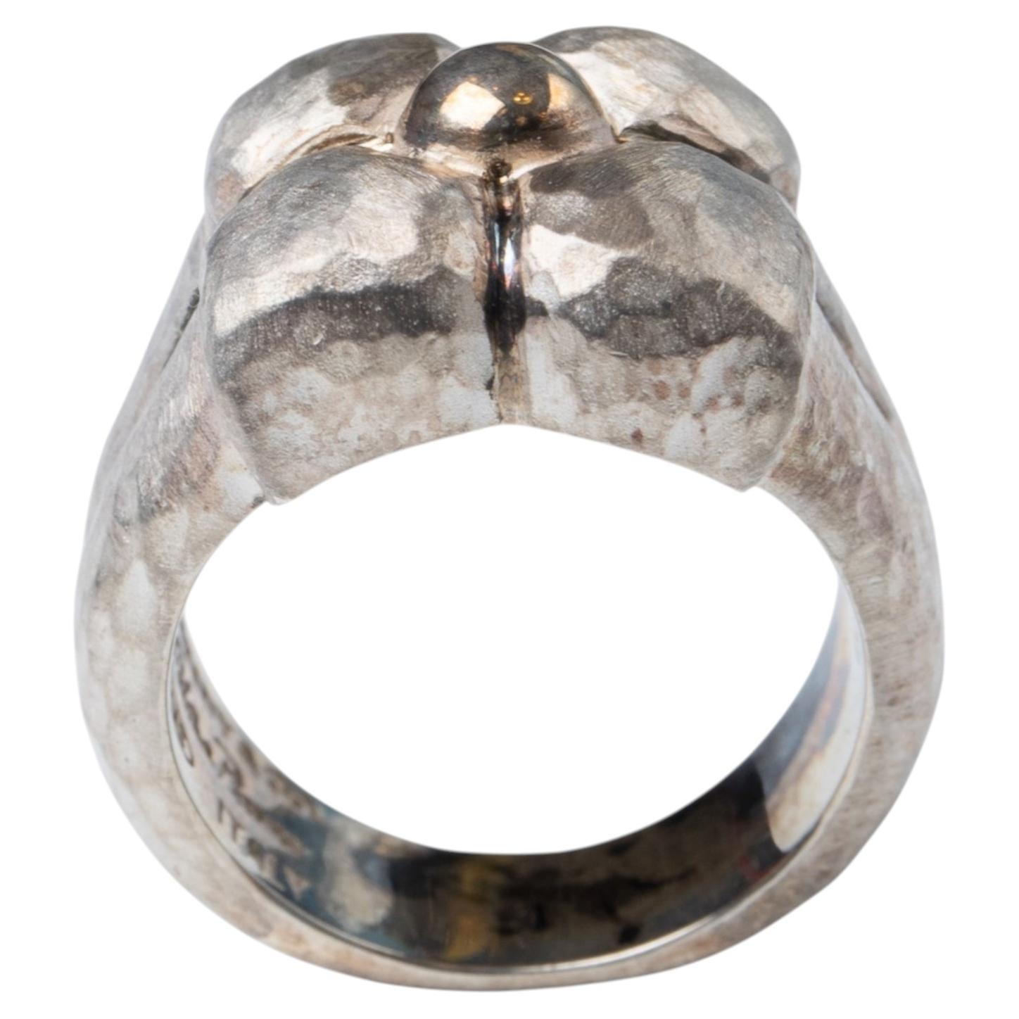 Tiffany & Company Paloma Picasso Fiori Sterling Hand Hammered Ring