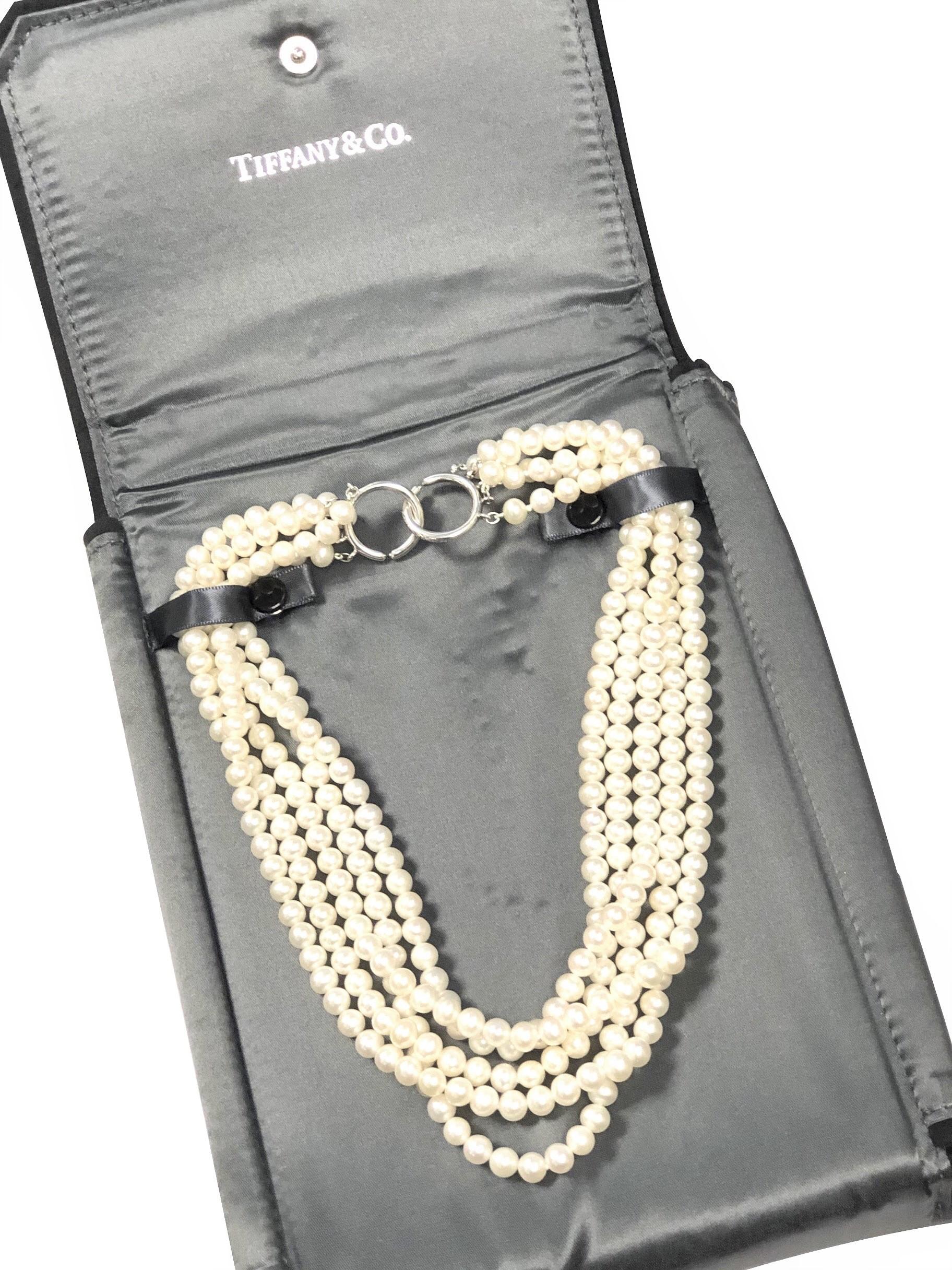 tiffany olive pearl necklace