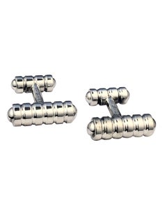 Tiffany & Company Paloma Picasso Sterling Silver Ribbed Bar Cufflinks