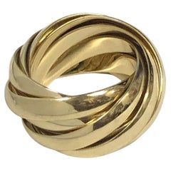 Tiffany & Company Paloma Picasso Gelbgold 9 Band Melody Rolling Ring