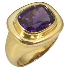 Tiffany & Company Paloma Picasso Yellow Gold and Amethyst Ring