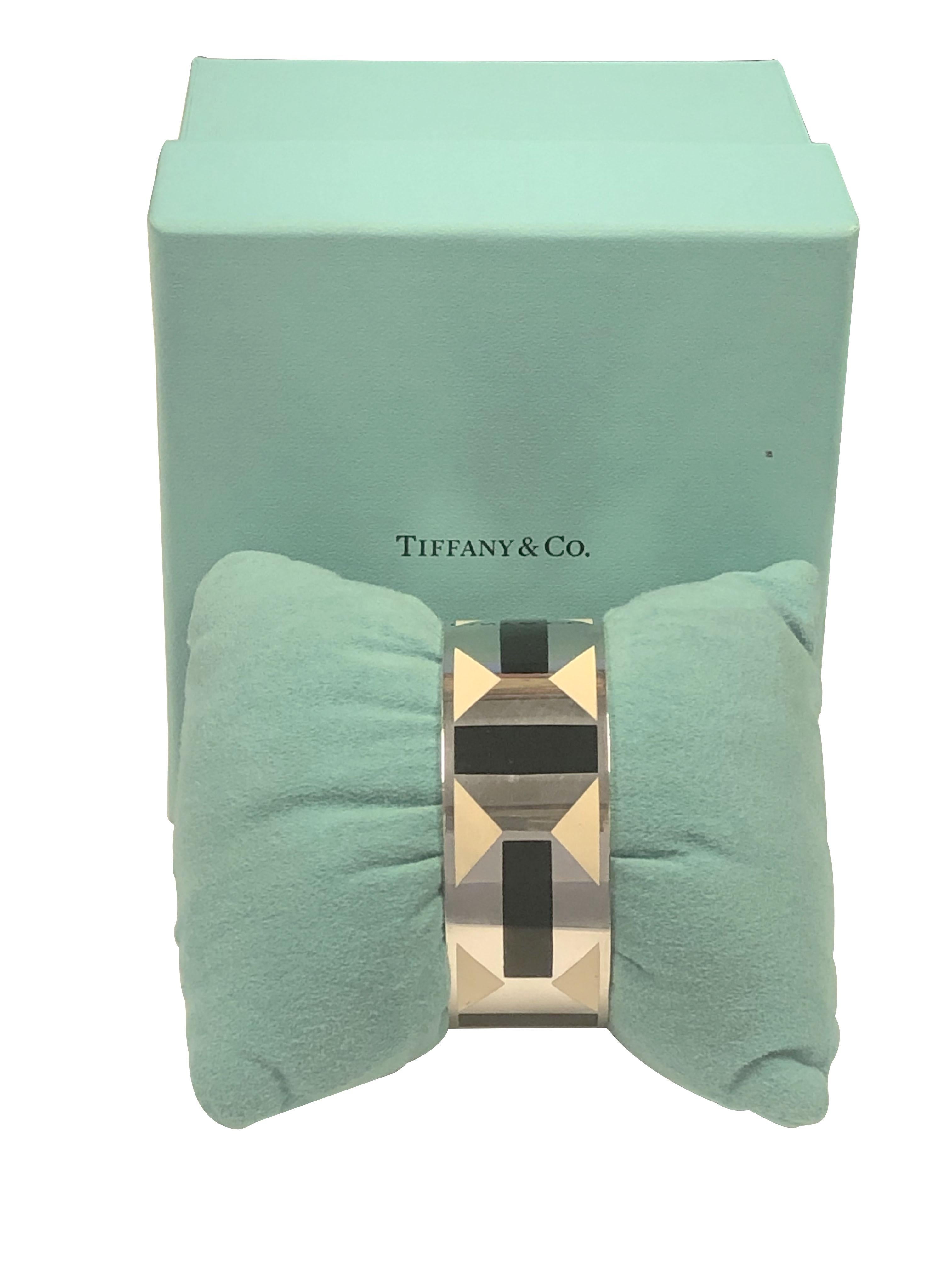 Tiffany & Co. Bracelet jonc Paloma Picasso Zellige en émail et argent sterling en vente 3