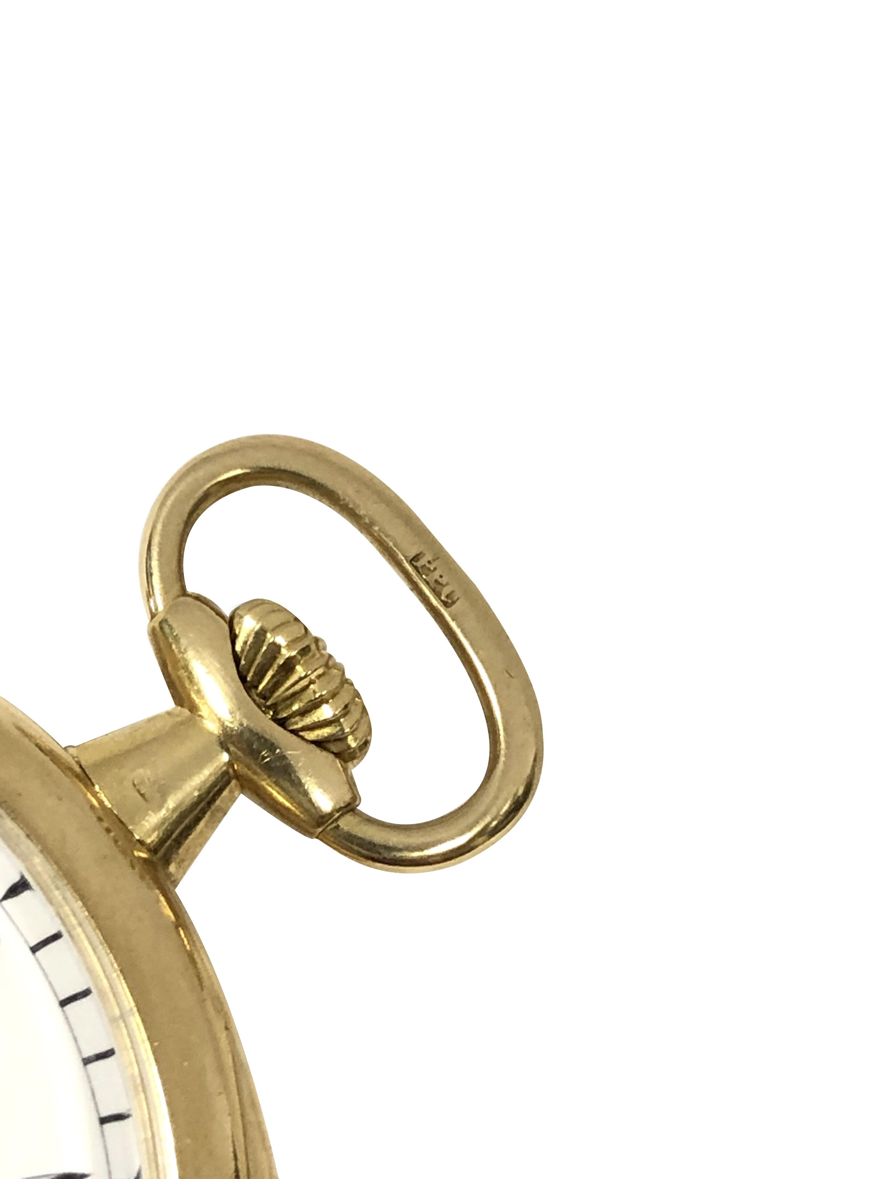 Tiffany & Company Patek Philippe Montre de poche ancienne en or jaune en vente 1