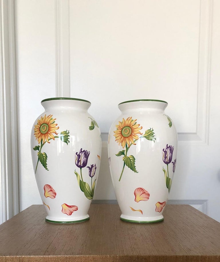 Tiffany and Company Petals Vases, Pair at 1stDibs